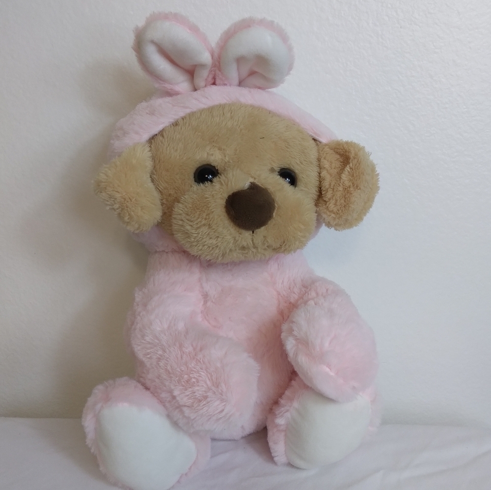 Bee Happy Kelly Toy Easter Puppy in Bunny Costume
